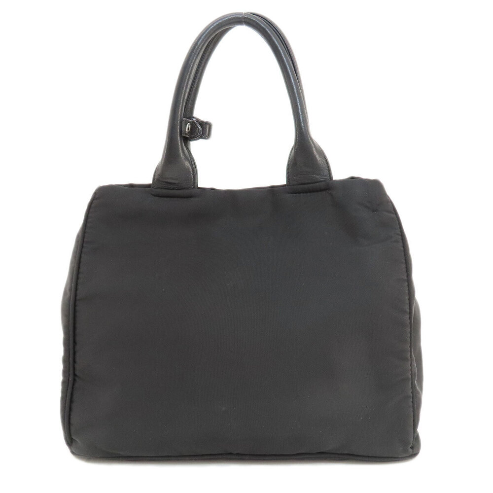 Prada bow prominent black convertible Bow Tessuto handbag